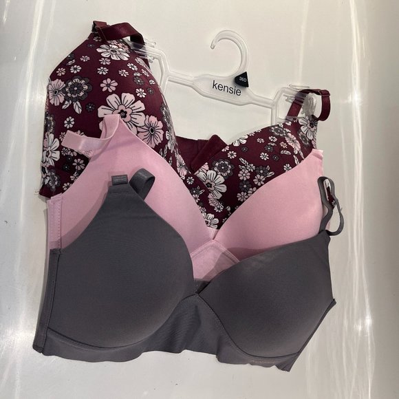 Kensie: NWOT Wireless Padded Bras (x3) - Picture 2 of 13